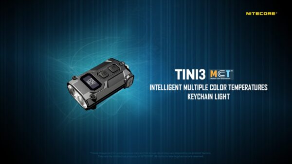 Taskulamp / võtmehoidja Nitecore TINI-3 600lm mitmevärviline, valgusvihu ulatus kuni 90m. USB-C laetav. - Image 6
