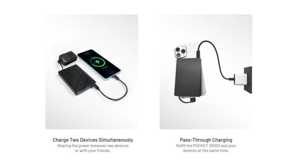 Akupank Nitecore Pocket 10000mAh, akupank sisseehitatud USB-C kaabliga. - Image 12