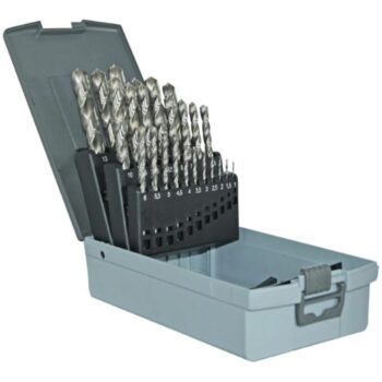 Tivoly metallipuuride komplekt – 25-osaline Ø1–13 mm, Split-Point, HSS, üleni lihvitud, T-Line