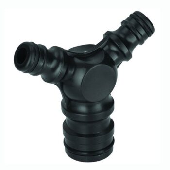 Plastikust T-kujuline ( kolmik ) voolikuühendus 1" - ( 1/2"-3/4" )