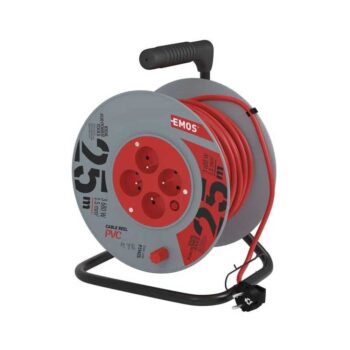 Kaablitrummel 25 m 1,5mm² 4 pesa H05VV-F3G, PVC IP20