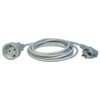 Jätkujuhe 3m H05VV-F3G 1 mm² valge maandusega *