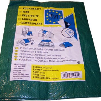 Koormakate 10x15m roheline 70g