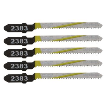 Tikksae terad 5 tk. 75mm puit T-kinnitusega