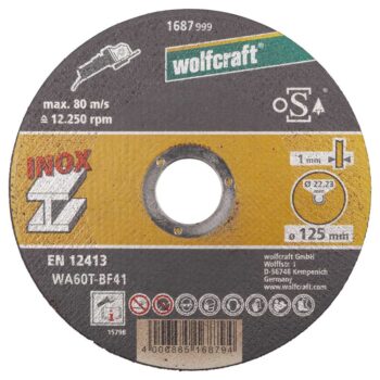 Metalli lõikeketas 125×1,0x22,23 WA60T-BF41 10tk