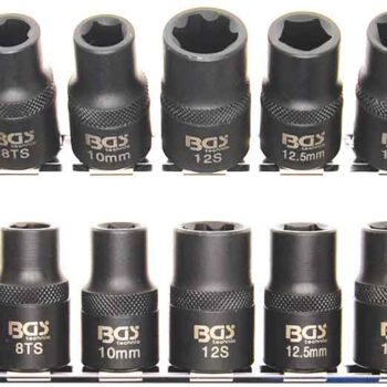 Jõupadrunite 1/2″ komplekt 10 osa hoidikul