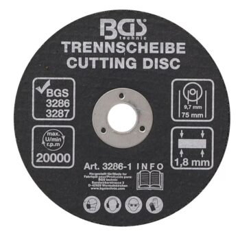 Metalli lõikeketas Ø 75 x 1.8 x 10 mm