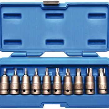Jõupadrun-otsikud 1/2″ 10 osa TORX T20-T70