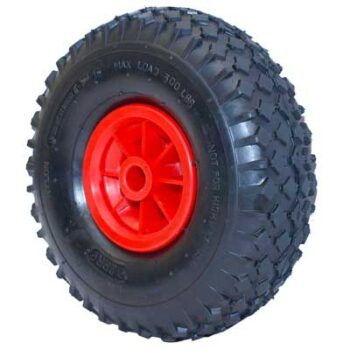 Käruratas 10″ 3.50-4 võll 20mm plastvelg