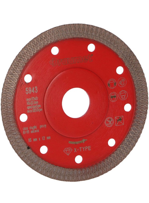 Teemantlõikeketas 125×1,2mm X-Type