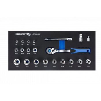 Tööriistakäru komplekt – Padrunvõtmed 21osa 39,5x18cm