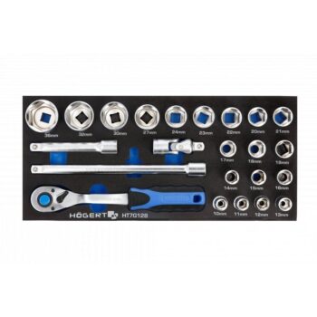 Tööriistakäru komplekt – Padrunvõtmed 1/2″ 23osa 39,5x18cm