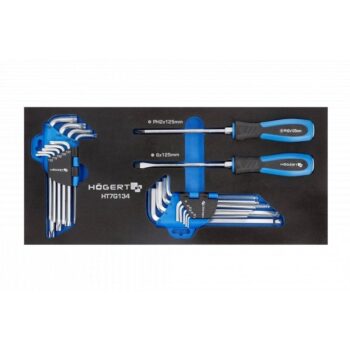 Tööriistakäru komplekt – L-võtmed + kruvikeerajad 4 osa 39,5x18cm