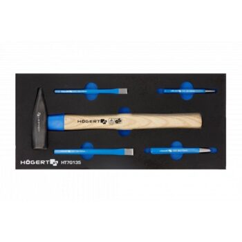 Tööriistakäru komplekt – Haamer + meislid 5 osa 39,5x18cm