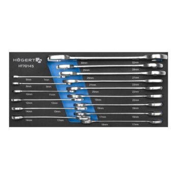 Tööriistakäru komplekt – Lehtvõtmed 6-32mm CrV 39,5x18cm