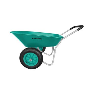 Kahe rattaga aiakäru plastanumaga,120kg, 910 x 635 x 290mm