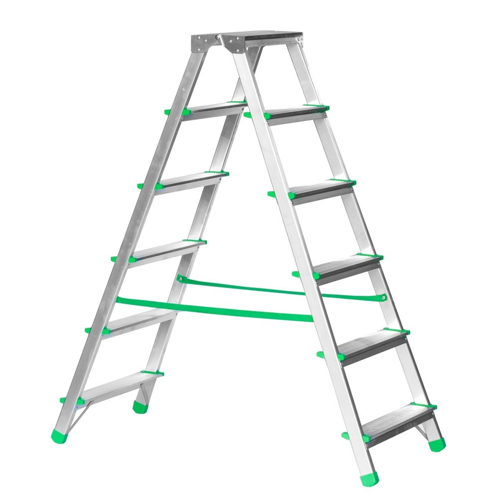 Kahepoolne treppredel 2x6 astet 150kg