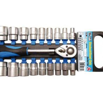 Padrunvõtmete komplekt 1/2″ 19 osa 8-32mm ripp-pakendis