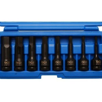 Jõupadrunotsikute komplekt kuuskant 5-19mm x 75mm 1/2″, 8 osa