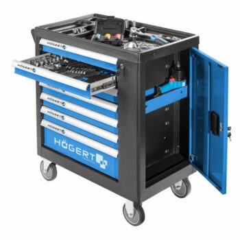 Tööriistakäru 7 sahtlit küljekapiga