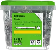 ESSVE TERRASSIKRUVI CLASSIC 5,0X80 TX20 ROOSTEVABA A4/C5-150TK.