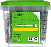 ESSVE TERRASSIKRUVI CLASSIC 5,0X90 TX20 ROOSTEVABA A4/C5-100TK.