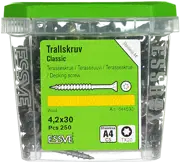 ESSVE TERRASSIKRUVI CLASSIC 4,2X30 TX20 ROOSTEVABA A4/C5-250TK.