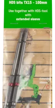 ESSVE HDS PRO RAKISE OTSAKUD TX15x100. 2TK/PK.