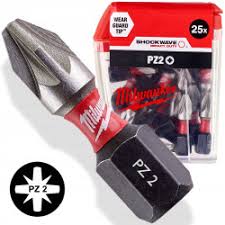Otsak PZ2 x 25mm 1/4" Milwaukee