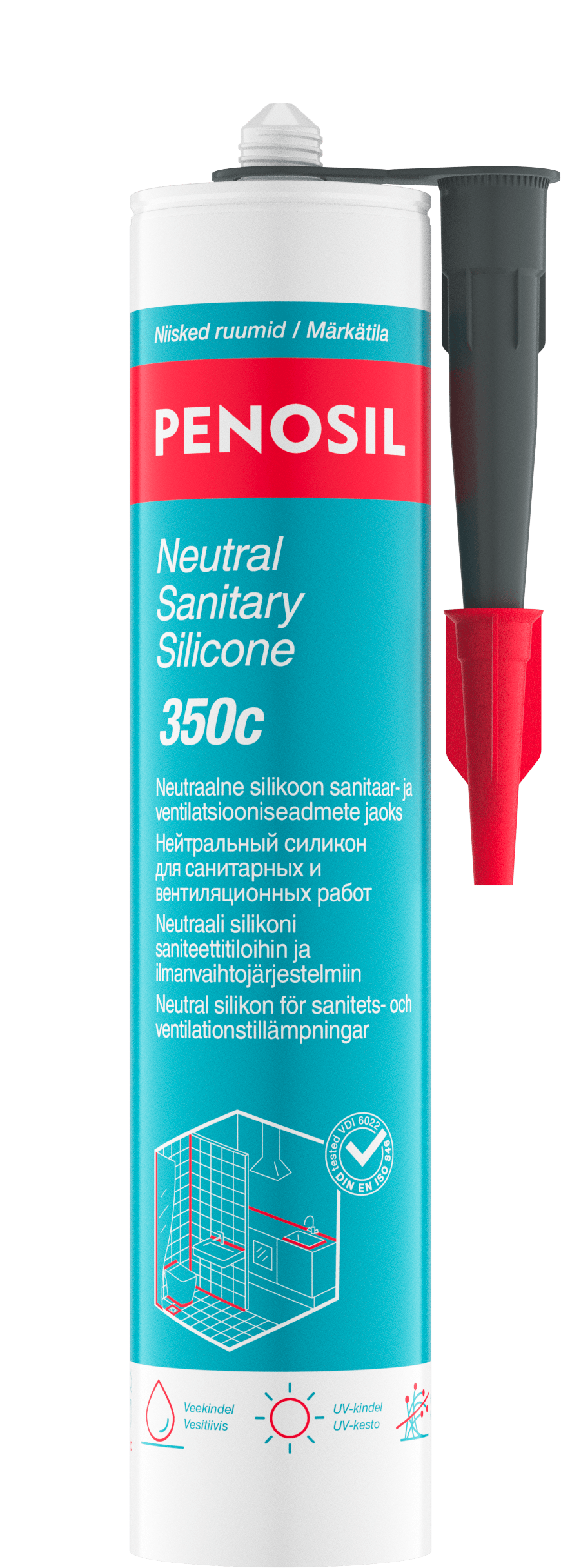 Penosil Neutral Sanitary Silicone 350c grey 280ml