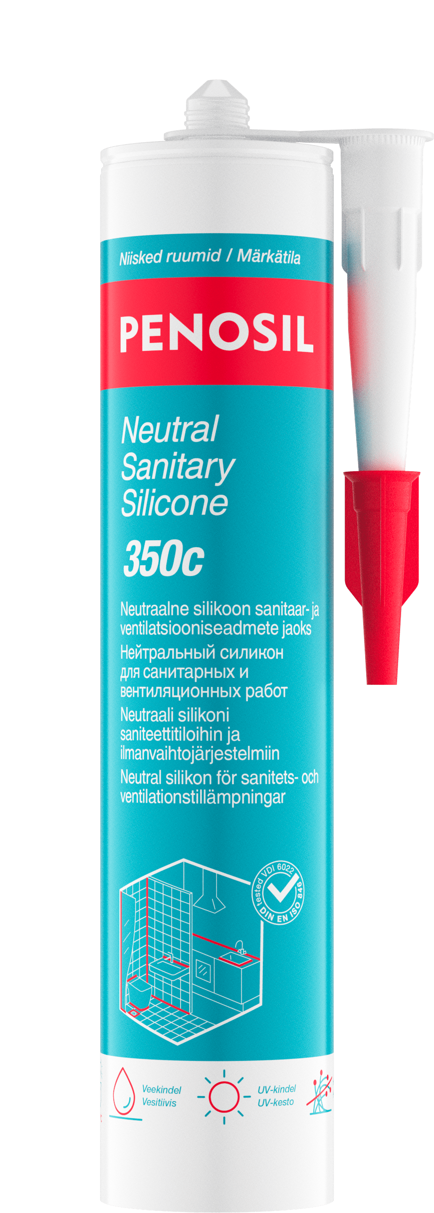 Penosil Neutral Sanitary Silicone 350c white 280ml