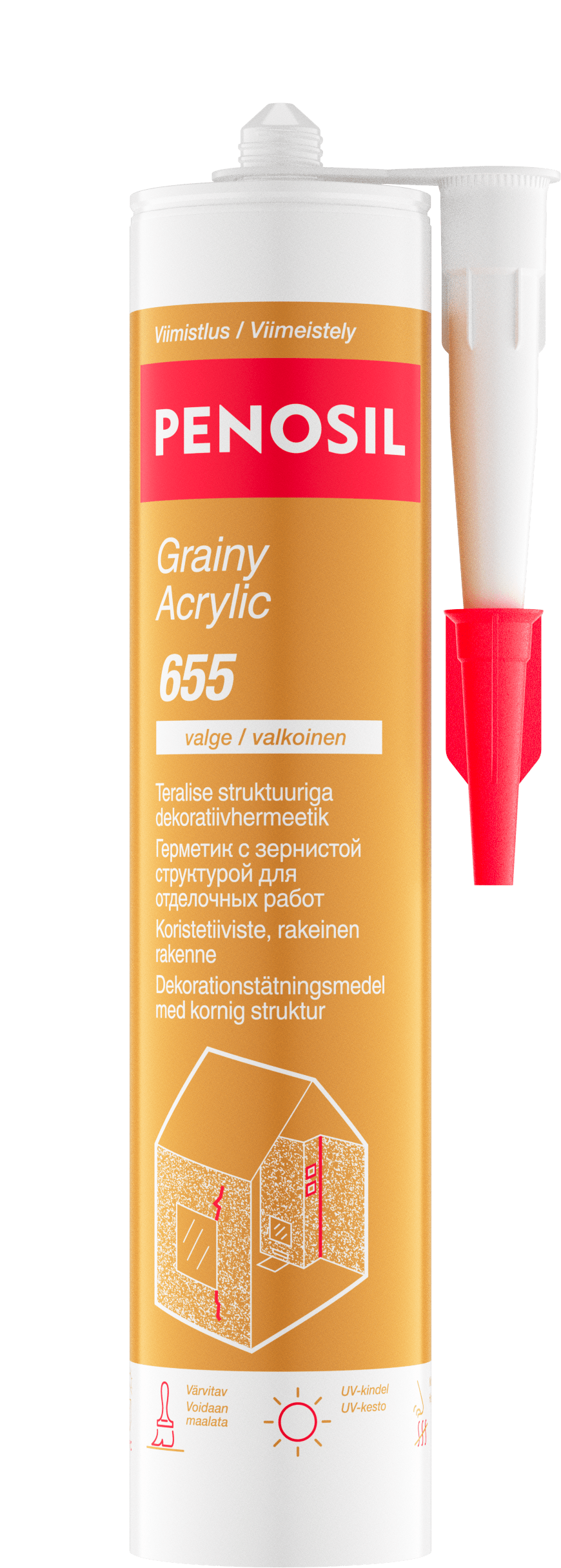 Penosil Grainy Acrylic 655 white 300ml