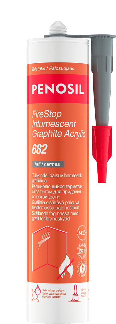 Penosil FireStop Intumescent Graphite Acrylic 682 300ml