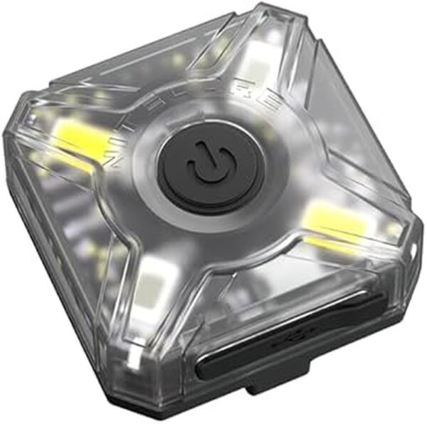 Nitecore NU05 V2 komplekt – signaaltuli, valge ja punane LED, USB-C, IP66, polükarbonaat