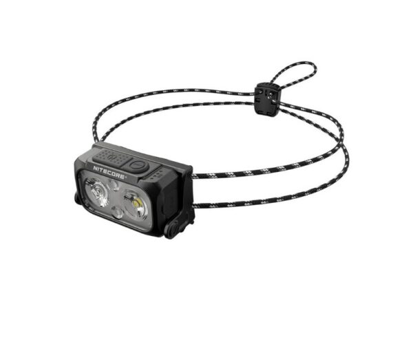 Nitecore NU21 pealamp – valge ja punane valgus, 360 lm, USB-C laetav, IP66, 44 g, must