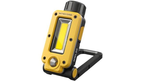 Nitecore NWL20 Multifunktsionaalne töövalgusti – 600 lm, USB-C laadimine, magnetalus, IPX5,5000 mAh Lo-ion aku