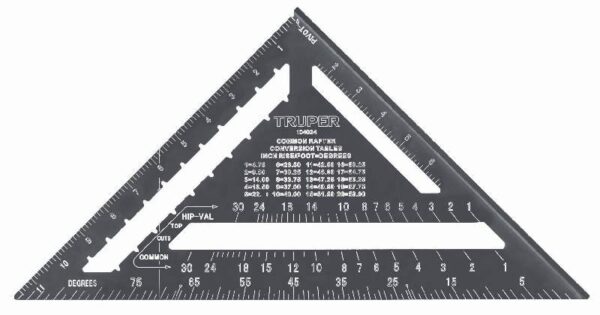Truper alumiiniumist puusepa miiunurgik 12″ (305 mm), must anodeeritud