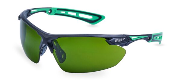 Kaitseprillid Aventur Max 210.07, rohelised, keevitajale DIN5