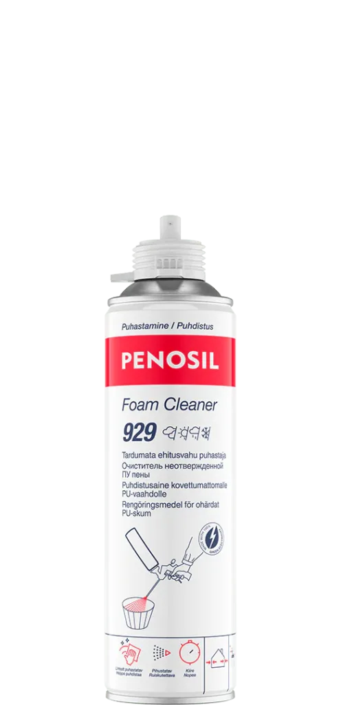 Penosil Foam Cleaner 929 500ml. Tardumata ehitusvahu puhastaja.