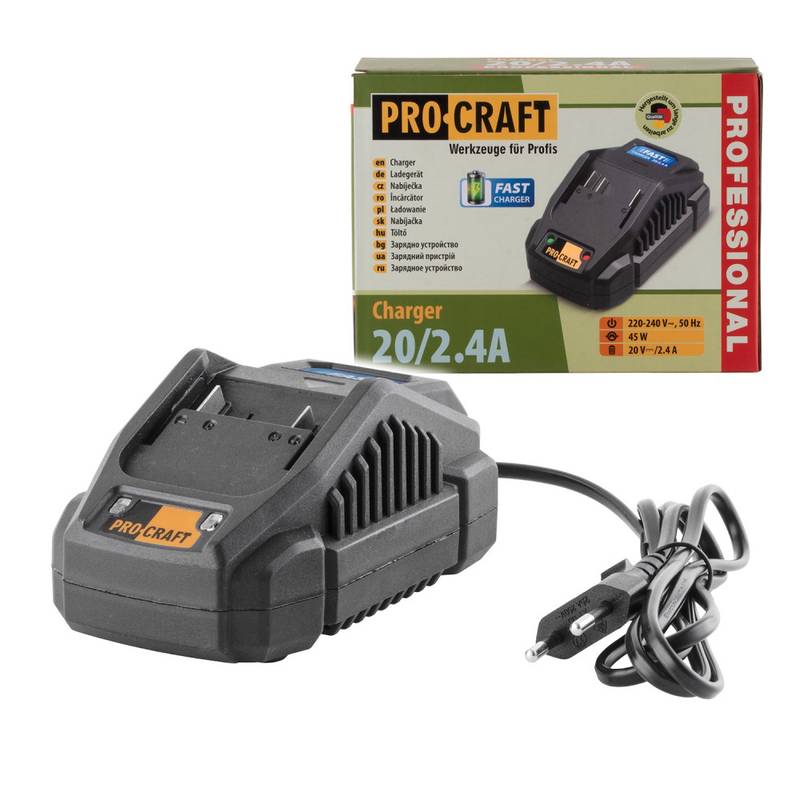 Akulaadija / kiirlaadija Procraft 20/2.4A 20V 2.4A 45W
