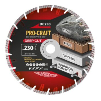 Teemantlõikeketas 230 x 1.8 x 22.23 mm Procraft DC230