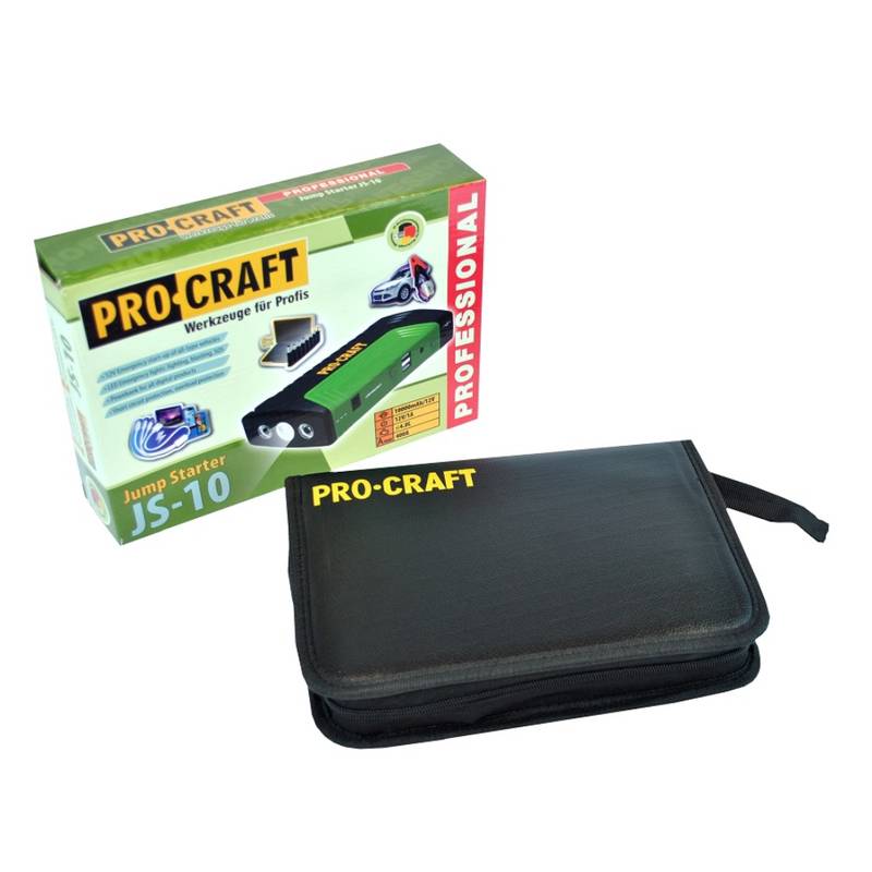 Käivitusabi ja akupank 10000 mAh Procraft JS-10, 400A (stardiabi-taskuformaat) - Pilt 6