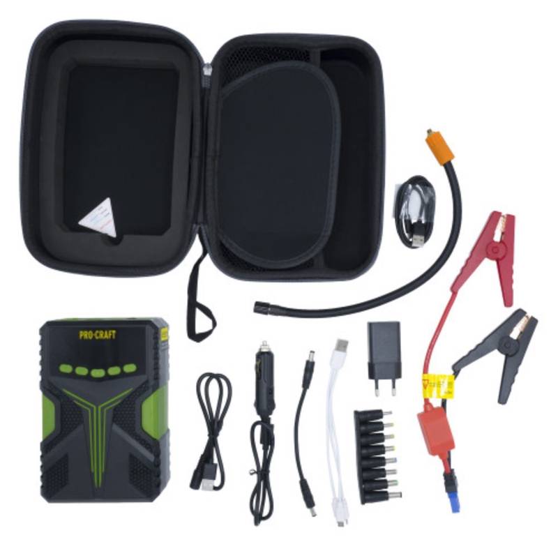 Käivitusabi ja akupank 12000 mAh Procraft JS-12NE, 1200A (USB-C kiirlaadimine) - Pilt 7