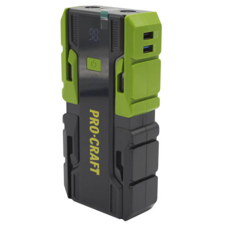 Käivitusabi ja akupank 12000 mAh Procraft JS-12NE, 1200A (USB-C kiirlaadimine) - Pilt 2