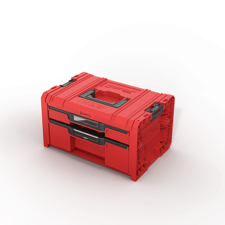 Tööriistakohver Qbrick Pro 2.0 Expert 2 sahtlit, RED ULTRA HD, 14 L